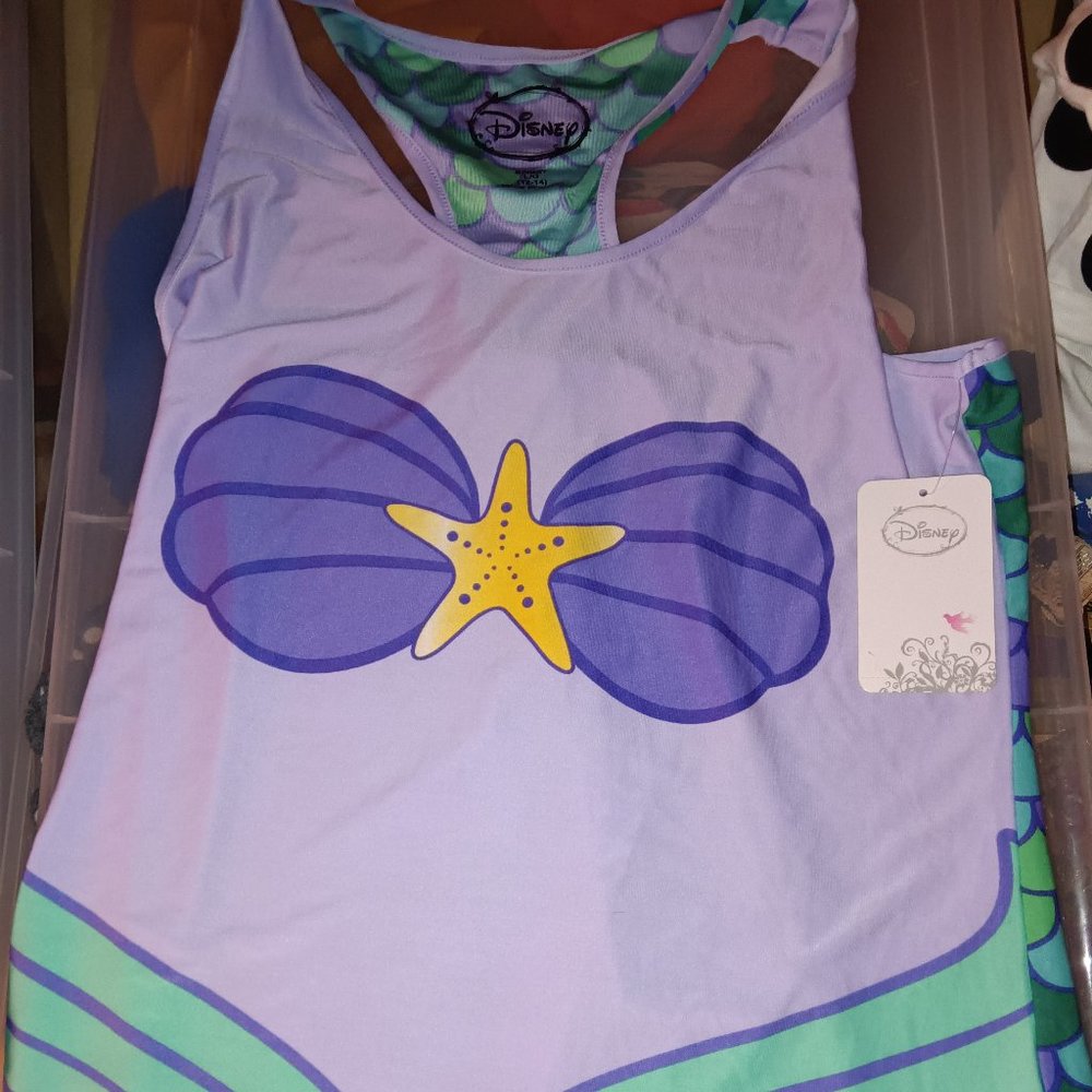 Little Mermaid Disney Purple Tank Top New With Tags Never Worn